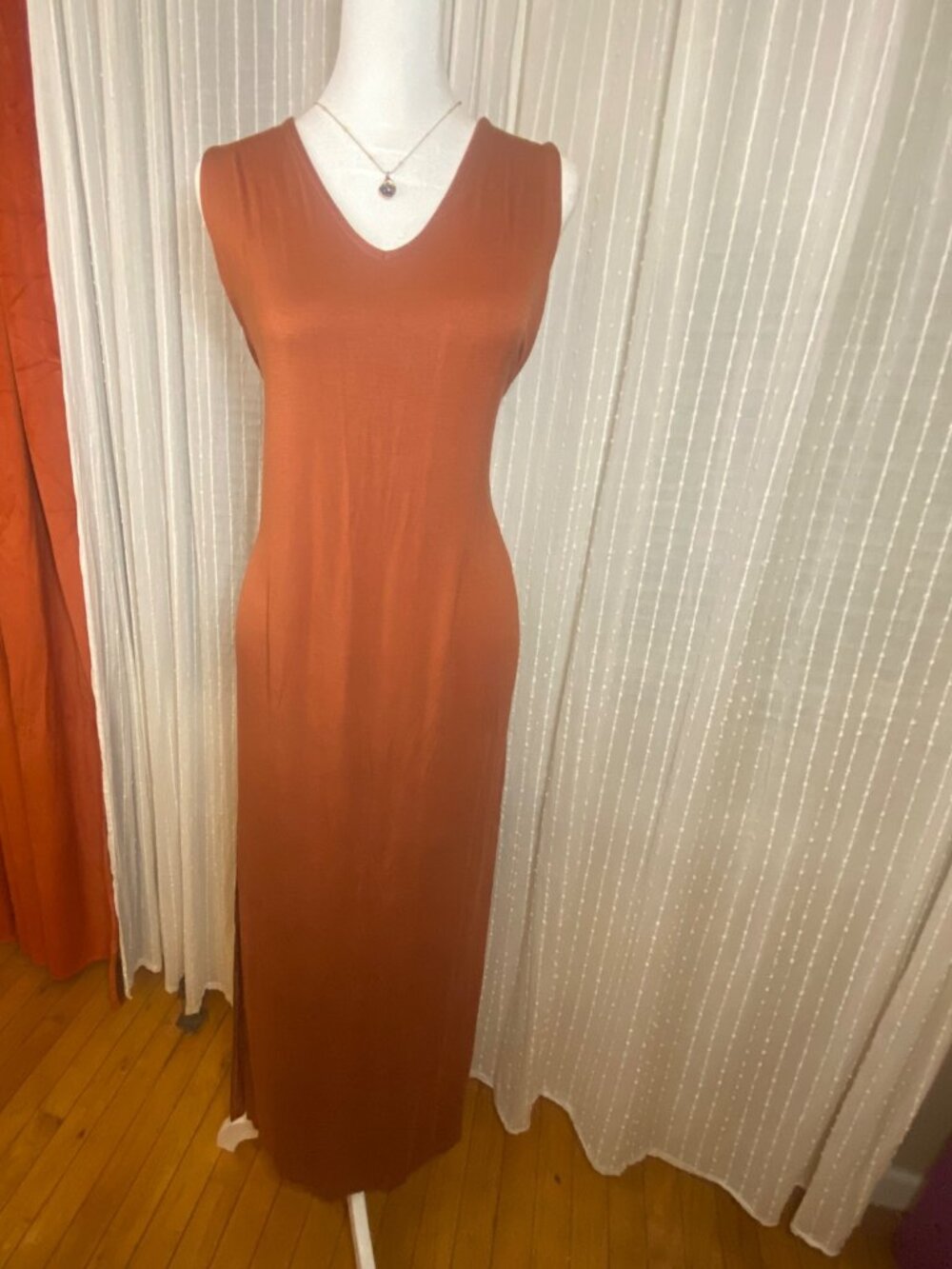NWT Forever 21 Plus Rust Side-Slit Maxi 0X